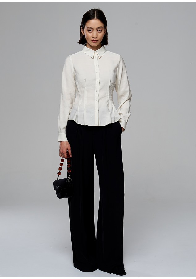 Блузка Крина сливочная из вискозы