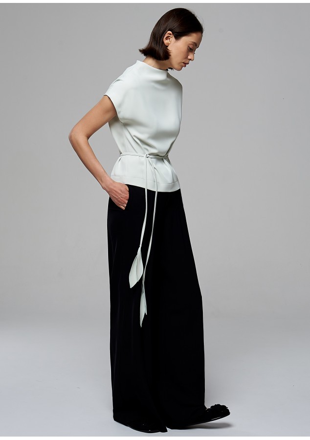 Блузка Лавиния фисташковая из вискозы