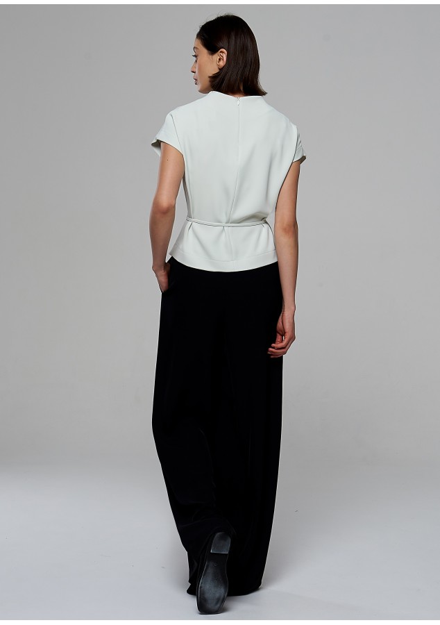 Блузка Лавиния фисташковая из вискозы