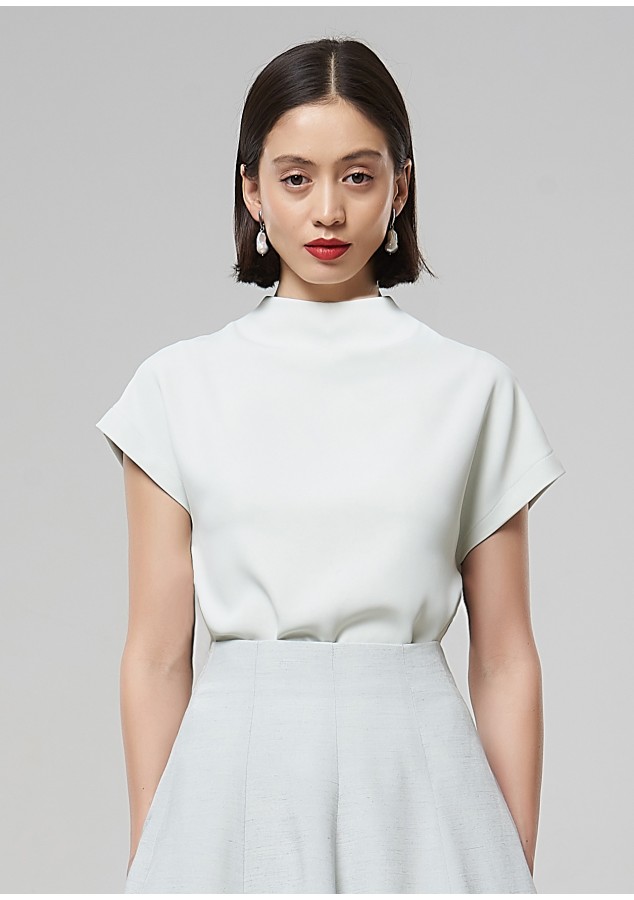 Блузка Лавиния фисташковая из вискозы