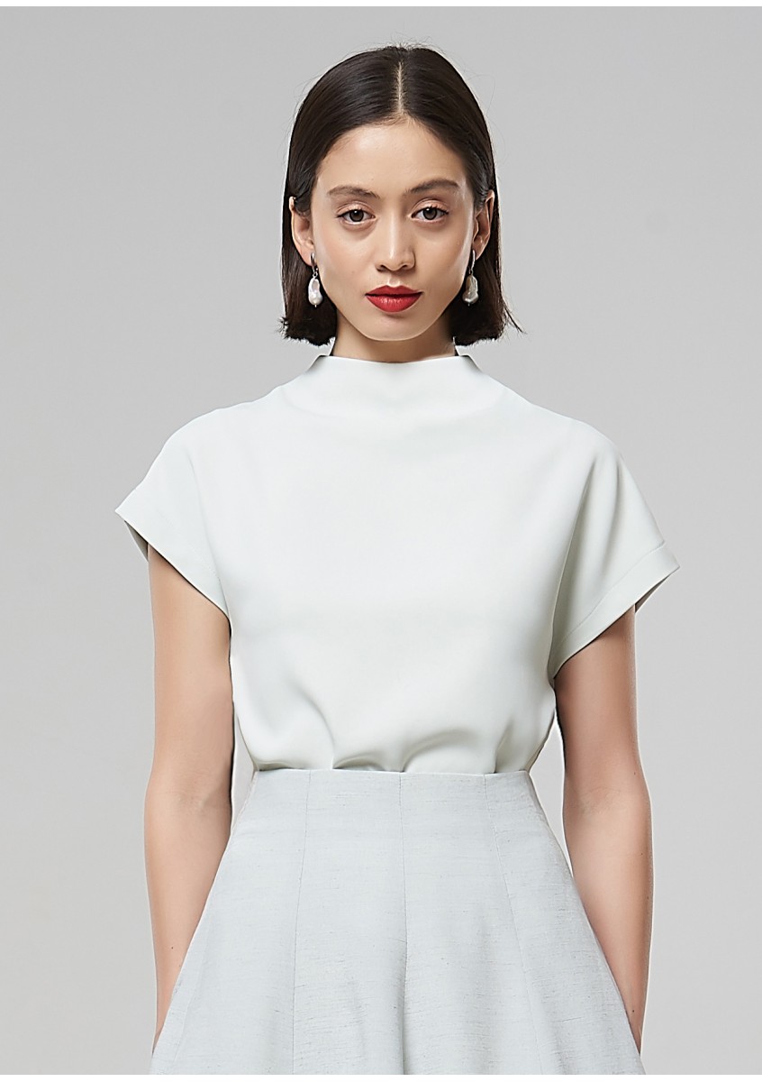 Блузка Лавиния фисташковая из вискозы