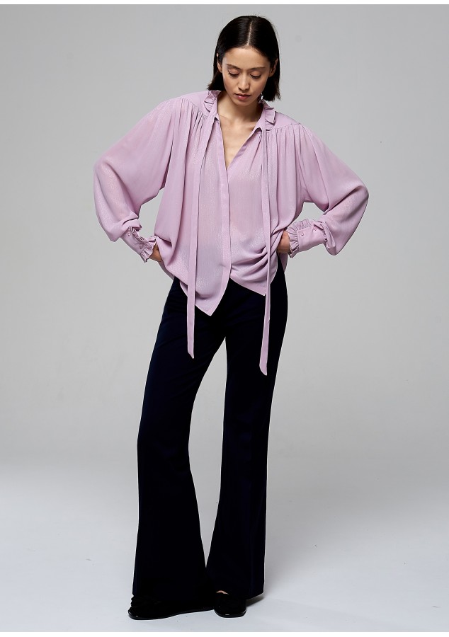 Брюки Габриэль темно-синие с добавлением шерсти