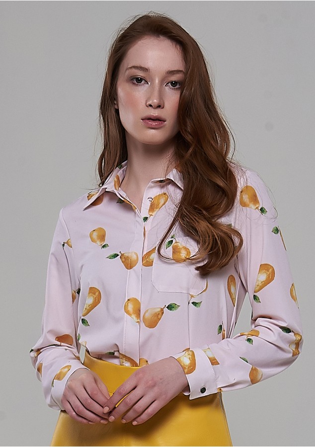 Рубашка Саша (Груши) из вискозы