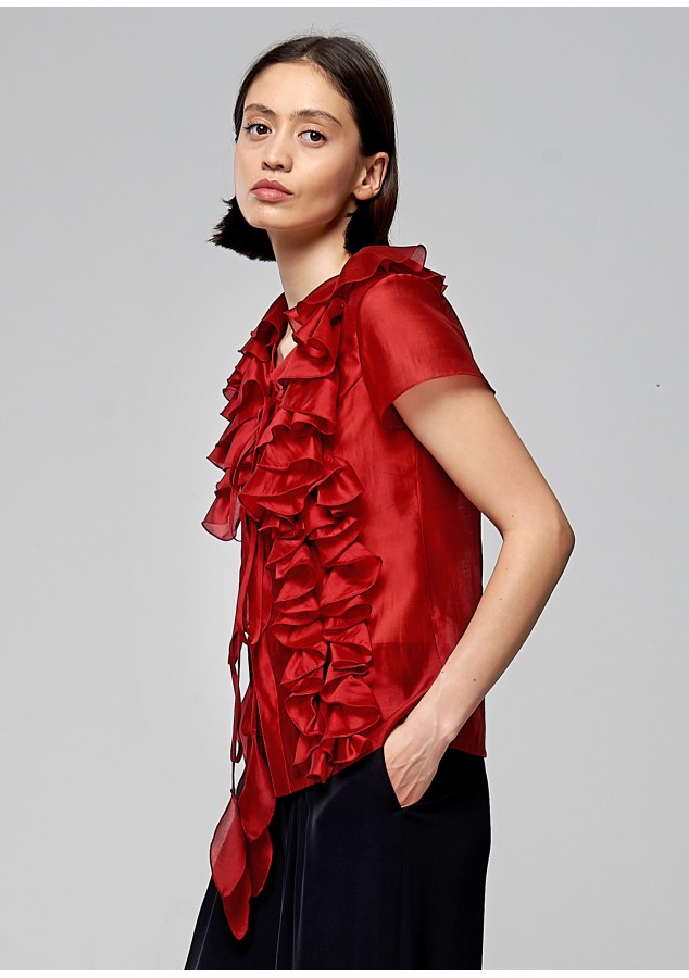 Блузка Синди красная