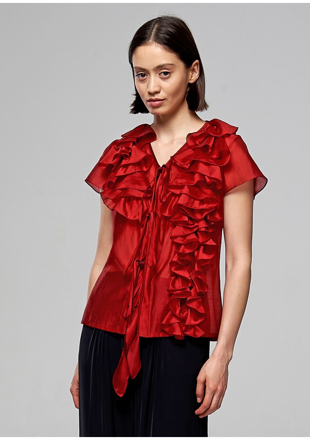 Блузка Синди красная