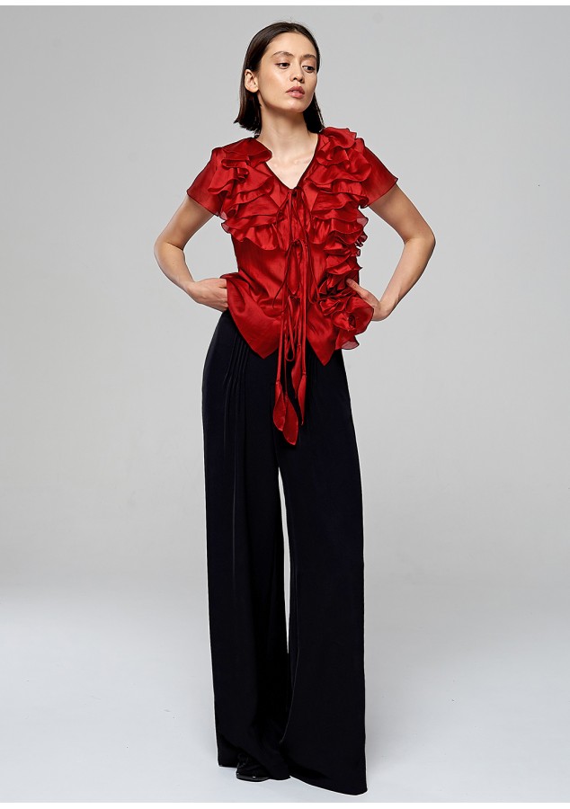 Блузка Синди красная