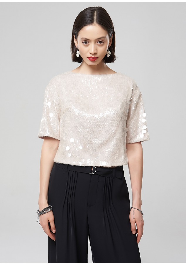 Блузка Мила с пайетками