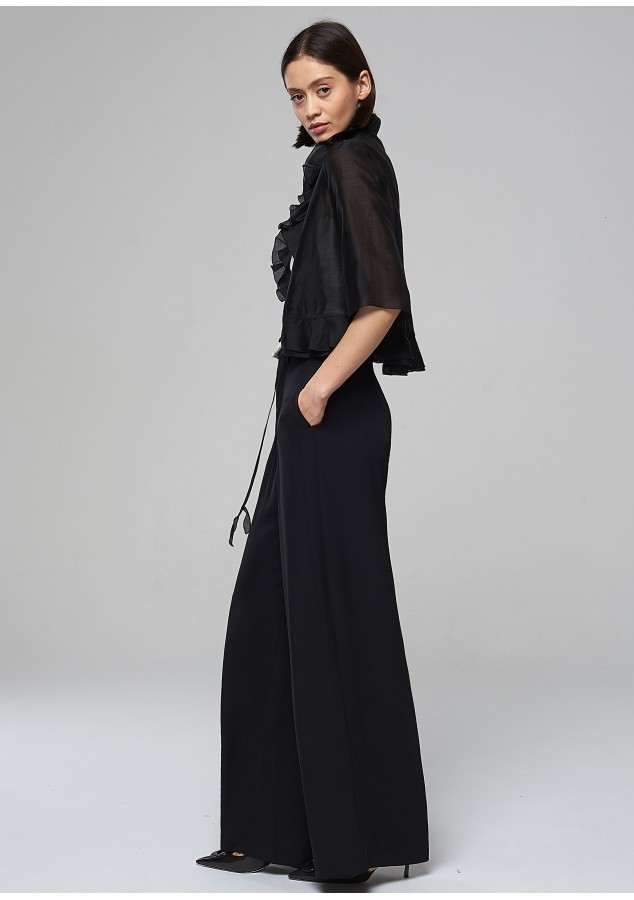 Брюки Валенсия черные из вискозы