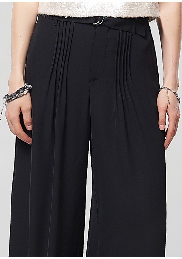 Брюки Валенсия черные из вискозы