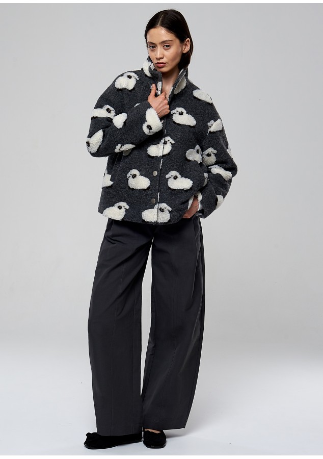 Бомбер (Барашки) из шерсти