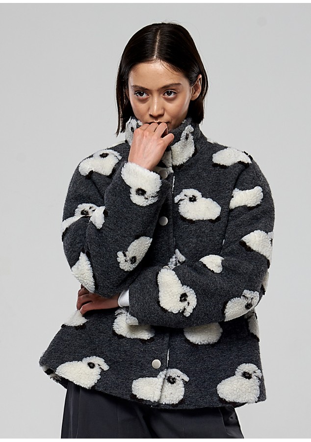 Бомбер (Барашки) из шерсти