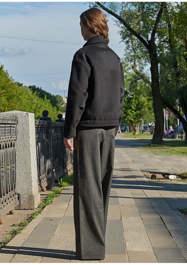 Бомбер Элис двухсторонний черный