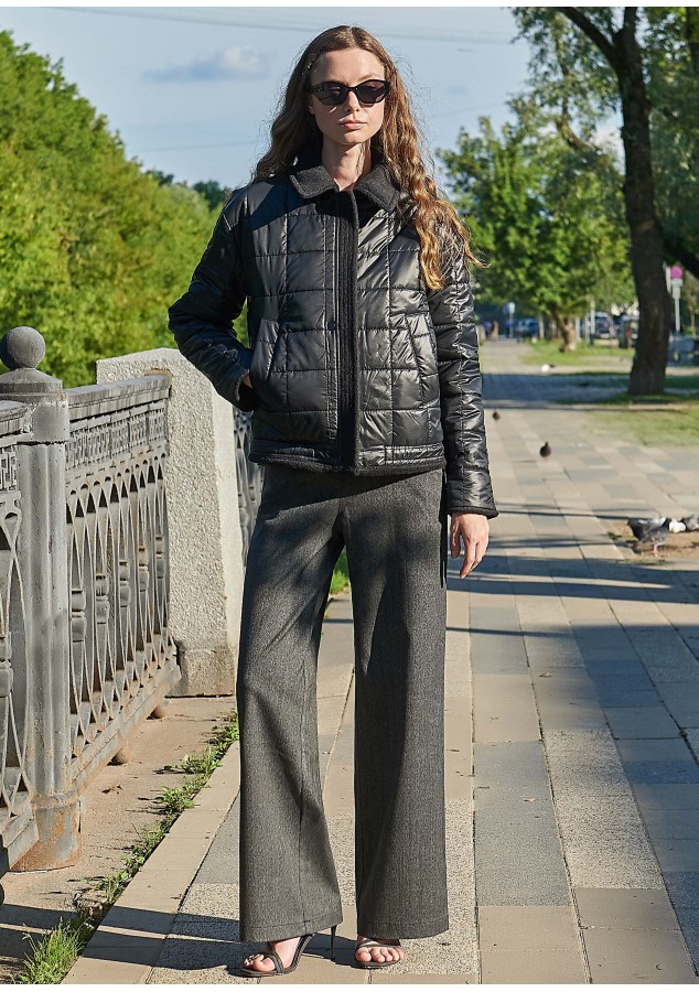 Бомбер Элис двухсторонний черный