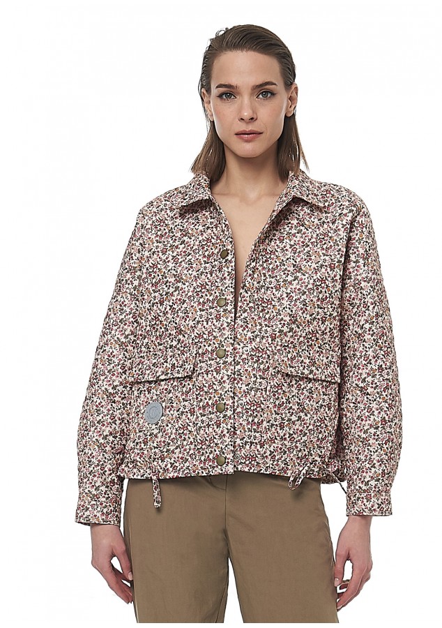 Куртка Ева с цветочным принтом