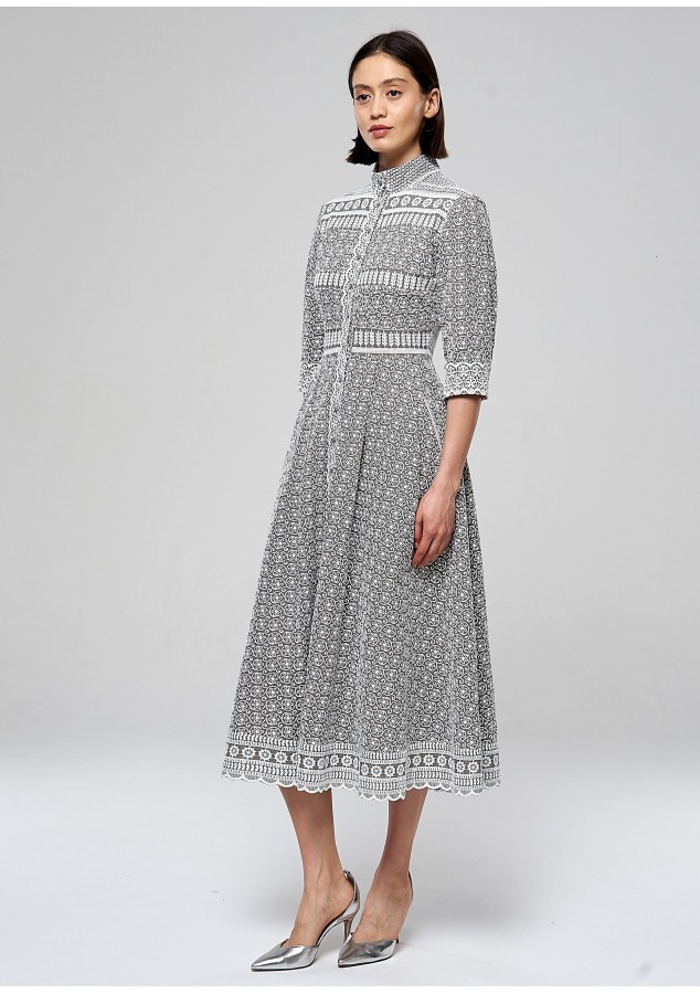 Платье Ангелина из мягкого хлопка-шитья в ассортименте