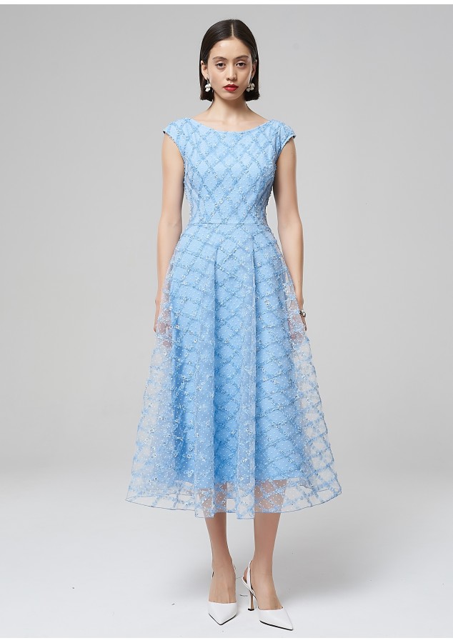 Платье Эшли из фактурного фатина