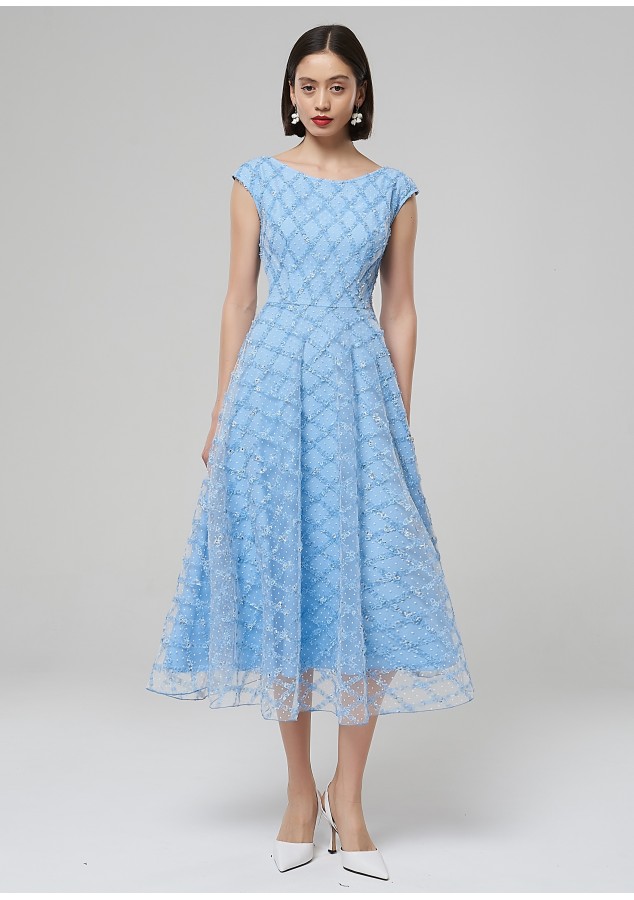 Платье Эшли из фактурного фатина