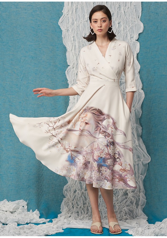 Платье Фаина (Дуновение весны) из вискозы