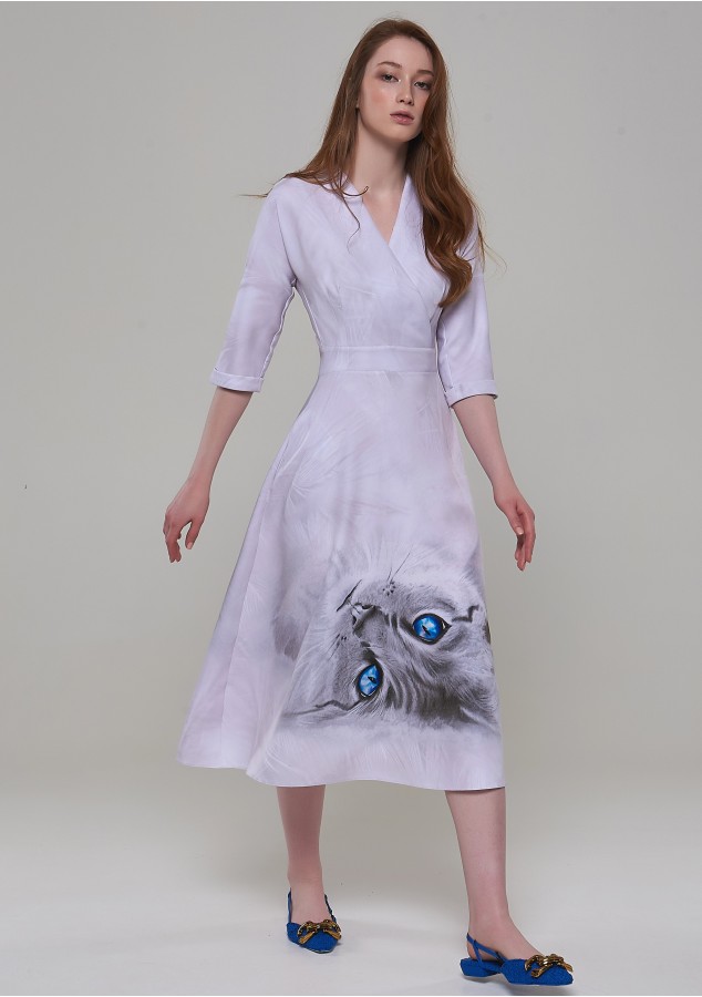 Платье Фаина (Кошка) из вискозы