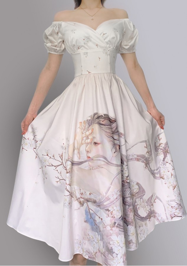 Платье Фонарик (Дуновение весны) из хлопка