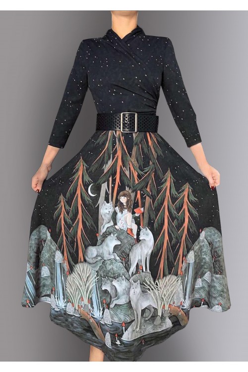 Платье Ирма (Одинокие волчицы) из вискозы
