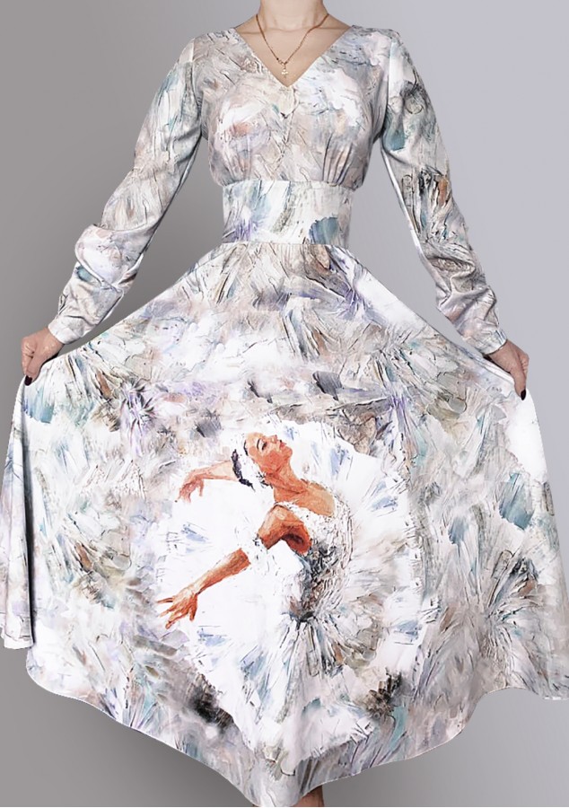 Платье Людмила 3 (Балерина) из вискозы
