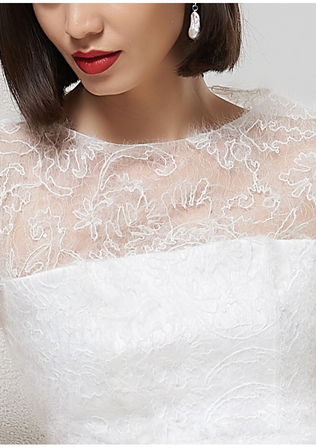 Платье Мирей с вышивкой и пайетками