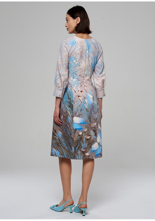 Платье Стеша (Бабочки) из теплой ткани