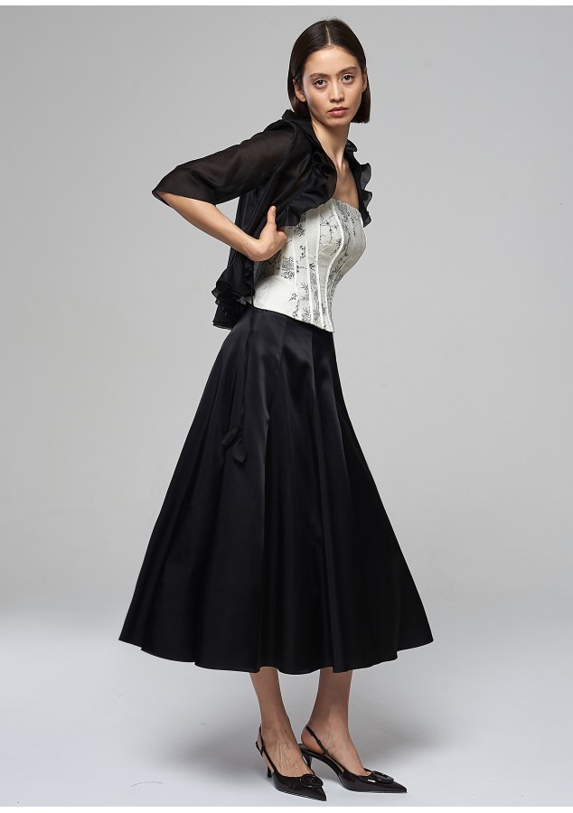 Юбка Элис черная из вискозы