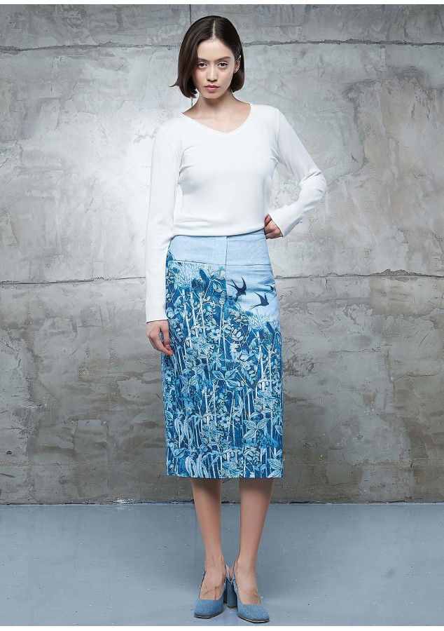 Юбка Хэлла (Ласточки) их хлопка и вискозы