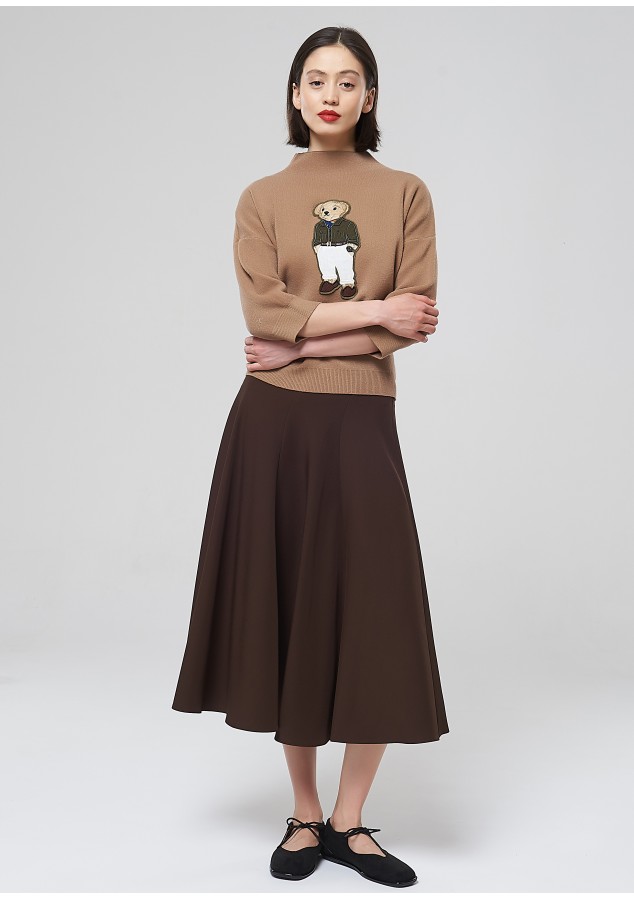 Юбка Патрис шоколадная из вискозы