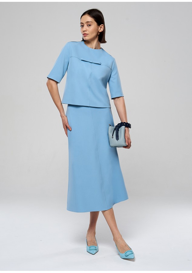 Костюм Жаклин из вискозы голубой