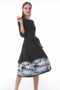Платье Французский Колокол (Кони) Платье Французский Колокол (Кони)