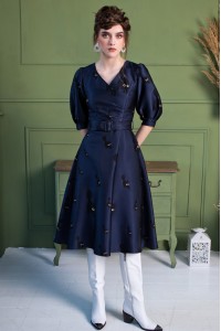 Платье Мартина (Кошки) из жаккарда Платье Мартина (Кошки) из жаккарда