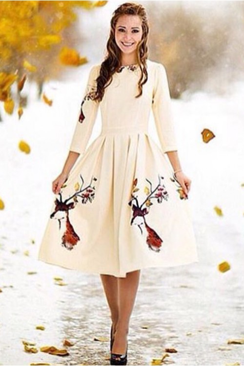 Платье Олеся (Осенний олень)