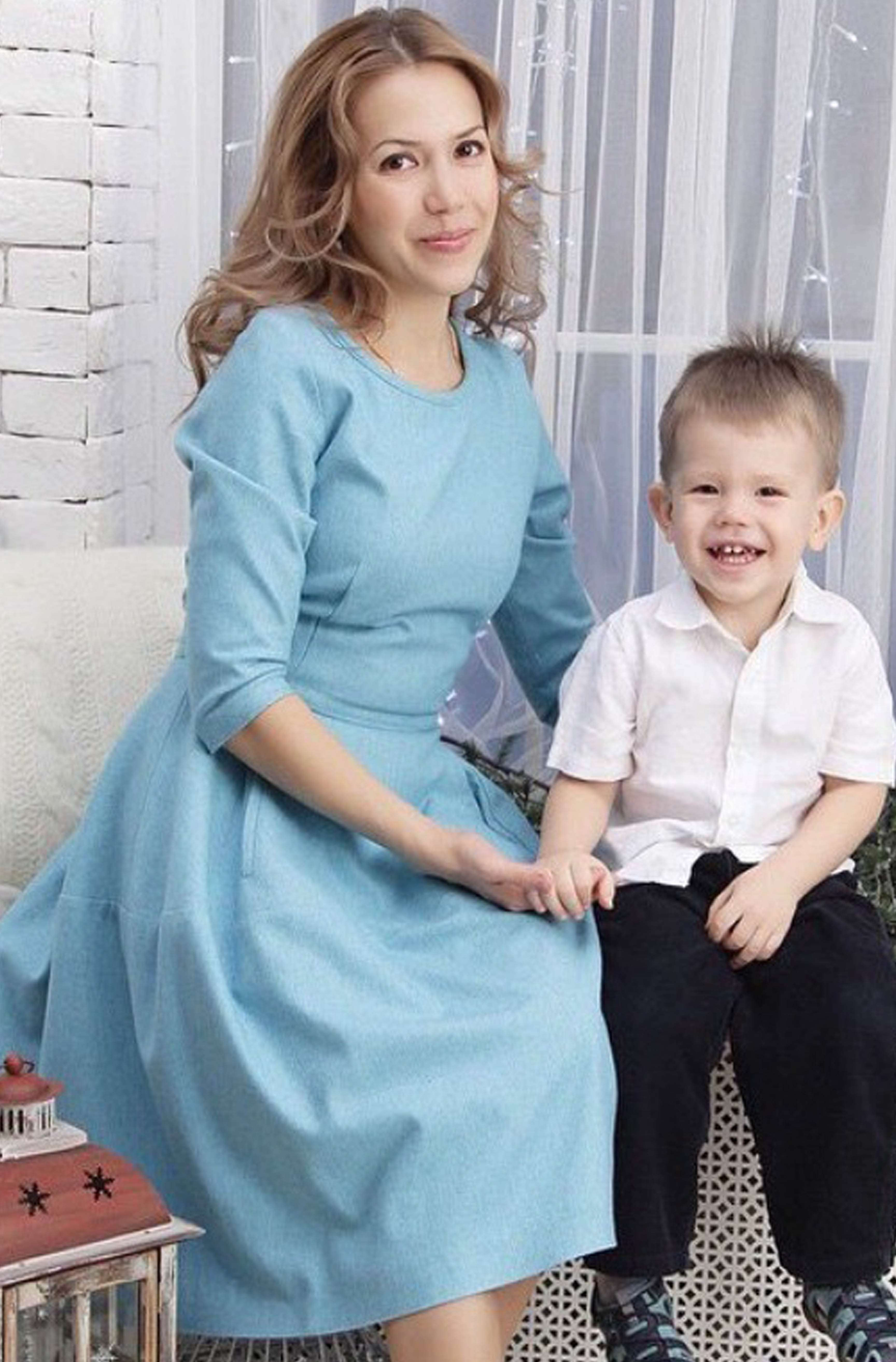 

Платье Колокол (голубой)